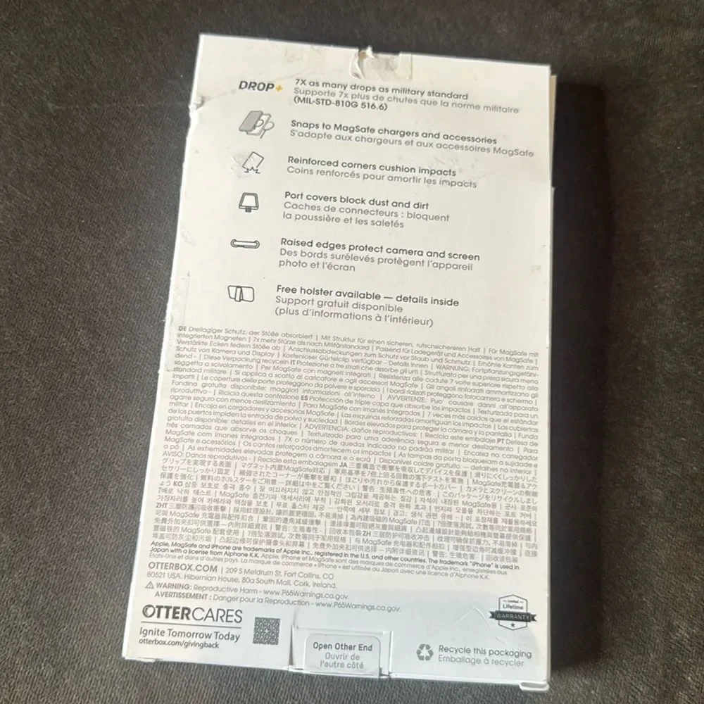 OtterBox device unscathed protection